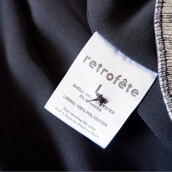 SOLD- RETROFETE Silver Mini Dress - Picture 10 of 11